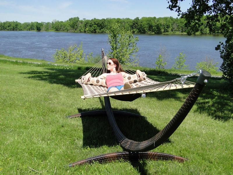 Wicker Hammock Stand - Hammock Universe Canada