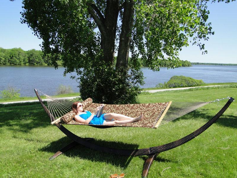 Wicker hammock stand outlet