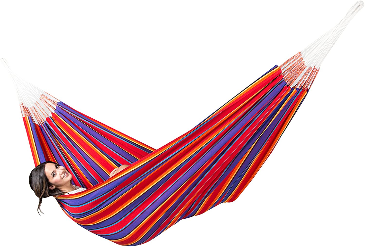 Hammock Universe Canada Premium Brazilian Style Double Hammock with Bamboo Stand