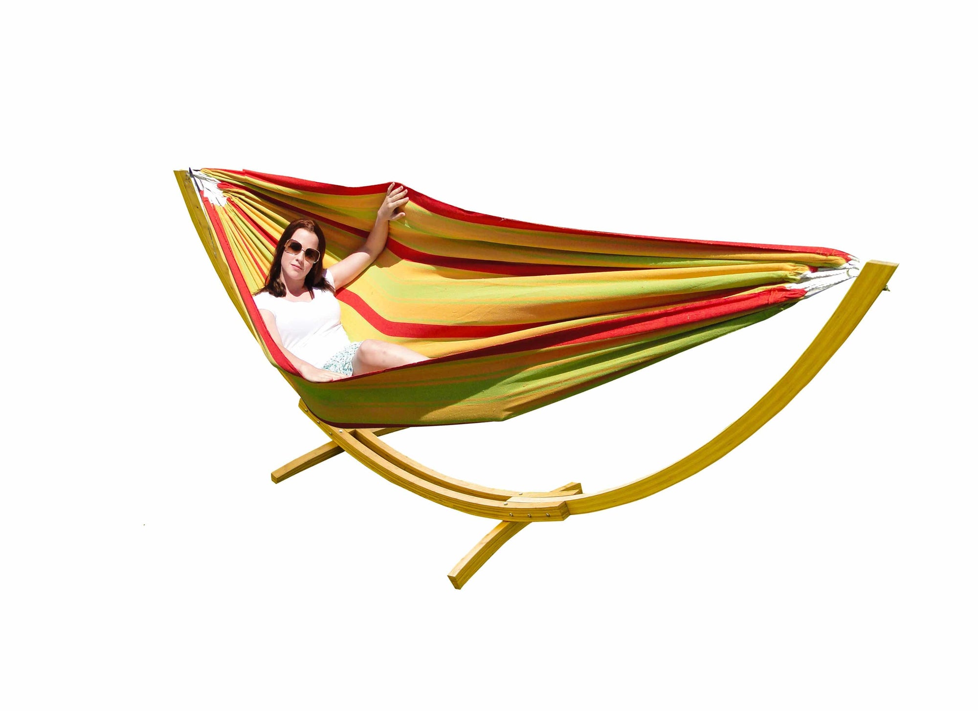 Hammock Universe Canada Deluxe Brazilian Style Double Hammock with Bamboo Stand ubatuba / ca 738447505184 20137+BHS-C